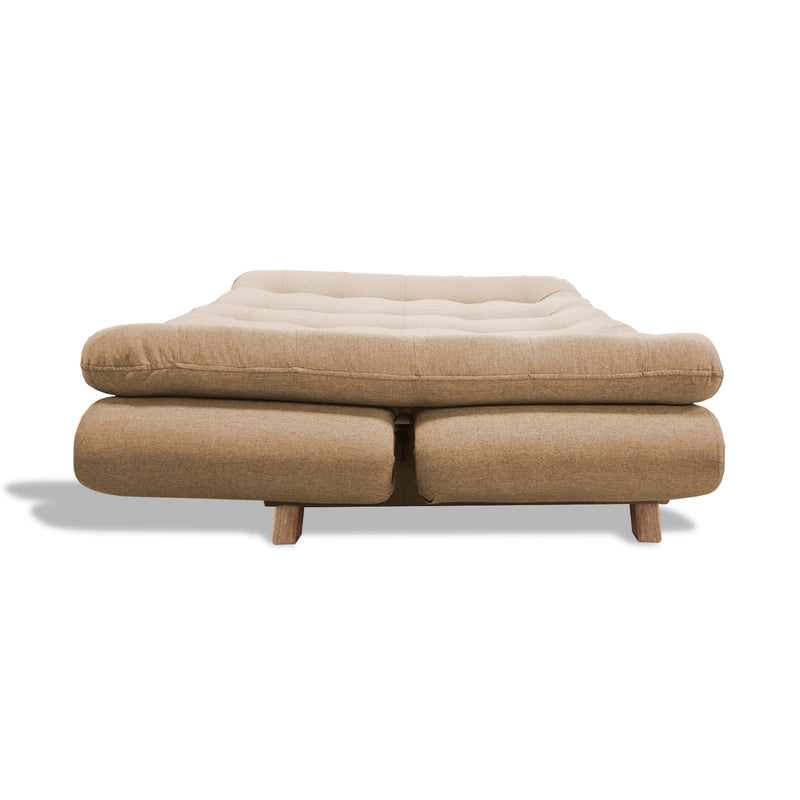 Sofacama Lehmann Camel 175x90cm De Tres Puestos Reclinable