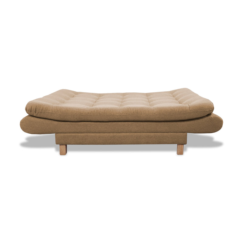 Sofacama Lehmann Camel 175x90cm De Tres Puestos Reclinable