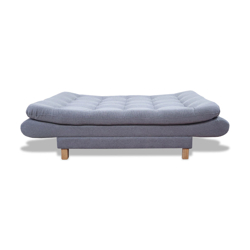 Sofacama Lehmann Gris 175x90cm De Tres Puestos Reclinable