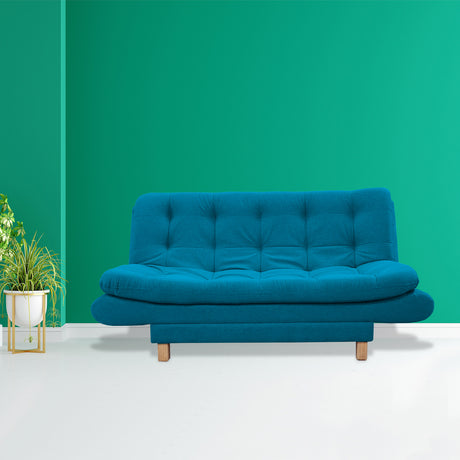 Sofacama Lehmann Turquesa 175x90cm de Tres Puestos Reclinable - Sofas y Poltronas | Bylmo