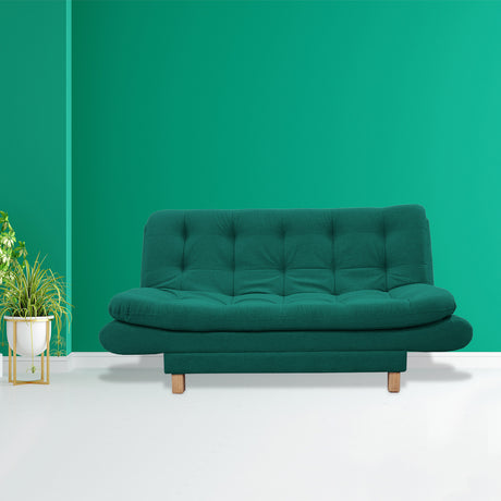 Sofacama Lehmann Verde 175x90cm de Tres Puestos Reclinable - Sofas y Poltronas | Bylmo