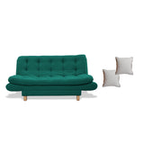 Sofacama Lehmann Verde 175x90cm de Tres Puestos Reclinable - Sofas y Poltronas | Bylmo