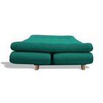 Sofacama Lehmann Verde 175x90cm De Tres Puestos Reclinable