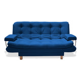 Sofacama Marti Azul Petróleo 175x90cm de Tres Puestos Reclinable - Sofas y Poltronas | Bylmo