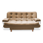 Sofacama Marti Camel 175x90cm De Tres Puestos Reclinable