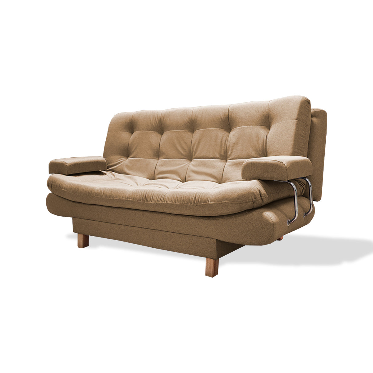 Sofacama Marti Camel 175x90cm de Tres Puestos Reclinable - Sofas y Poltronas | Bylmo