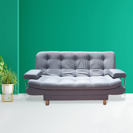 Sofacama Marti Gris 175x90cm de Tres Puestos Reclinable - Sofas y Poltronas | Bylmo