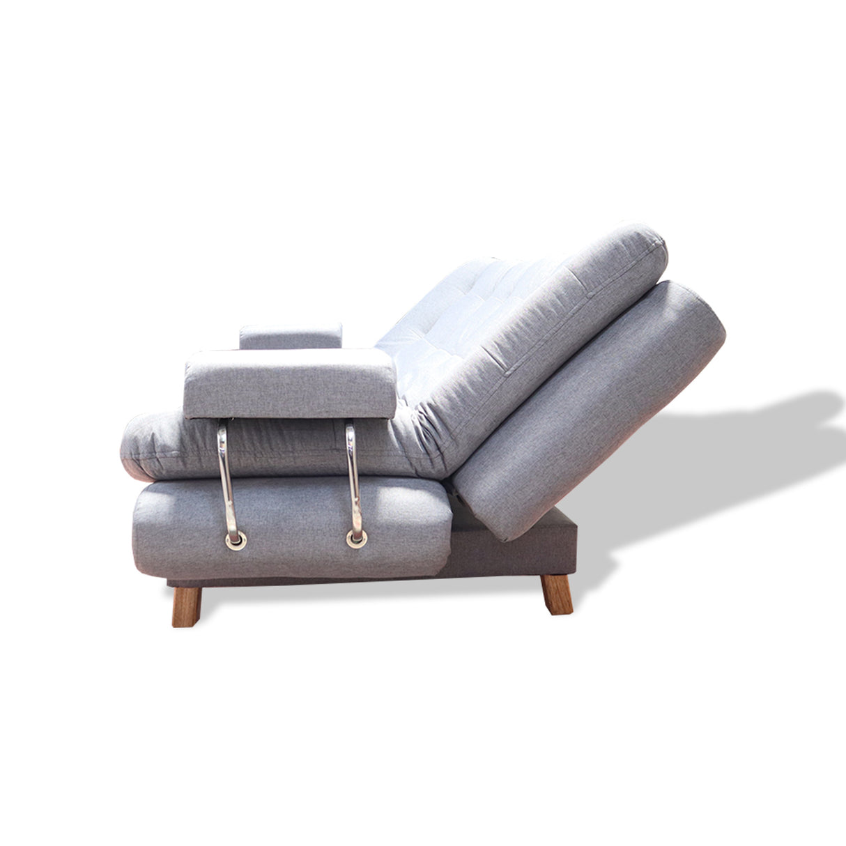 Sofacama Marti Gris 175x90cm de Tres Puestos Reclinable - Sofas y Poltronas | Bylmo