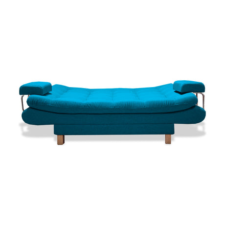 Sofacama Marti Turquesa 175x90cm de Tres Puestos Reclinable - Sofas y Poltronas | Bylmo