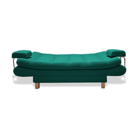 Sofacama Marti Verde 175x90cm de Tres Puestos Reclinable - Sofas y Poltronas | Bylmo