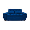 Sofacama Tobler Azul Petróleo 180x95cm De Dos Puestos Reclinable