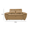 Sofacama Tobler Camel 180x95cm De Dos Puestos Reclinable