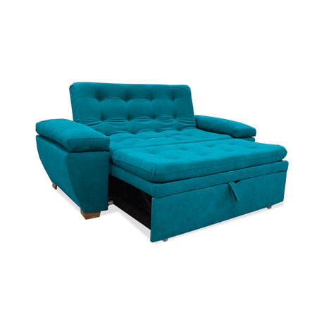 Sofacama Tobler Turquesa 180x95cm de Dos Puestos Reclinable - Sofas y Poltronas | Bylmo