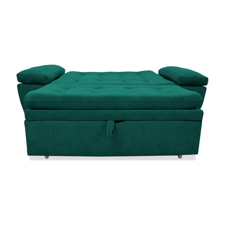 Sofacama Tobler Verde 180x95cm de Dos Puestos Reclinable - Sofas y Poltronas | Bylmo