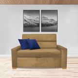 Sofacama Vogel Camel 150x94cm de Dos Puestos Reclinable - Sofas y Poltronas | Bylmo