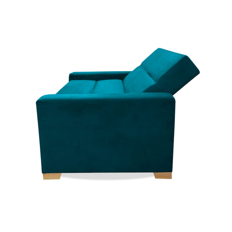 Sofacama Vogel Turquesa 150x94cm de Dos Puestos Reclinable - Sofas y Poltronas | Bylmo