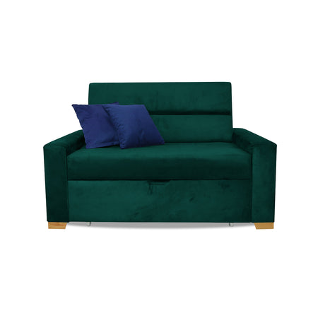 Sofacama Vogel Verde 150x94cm de Dos Puestos Reclinable - Sofas y Poltronas | Bylmo