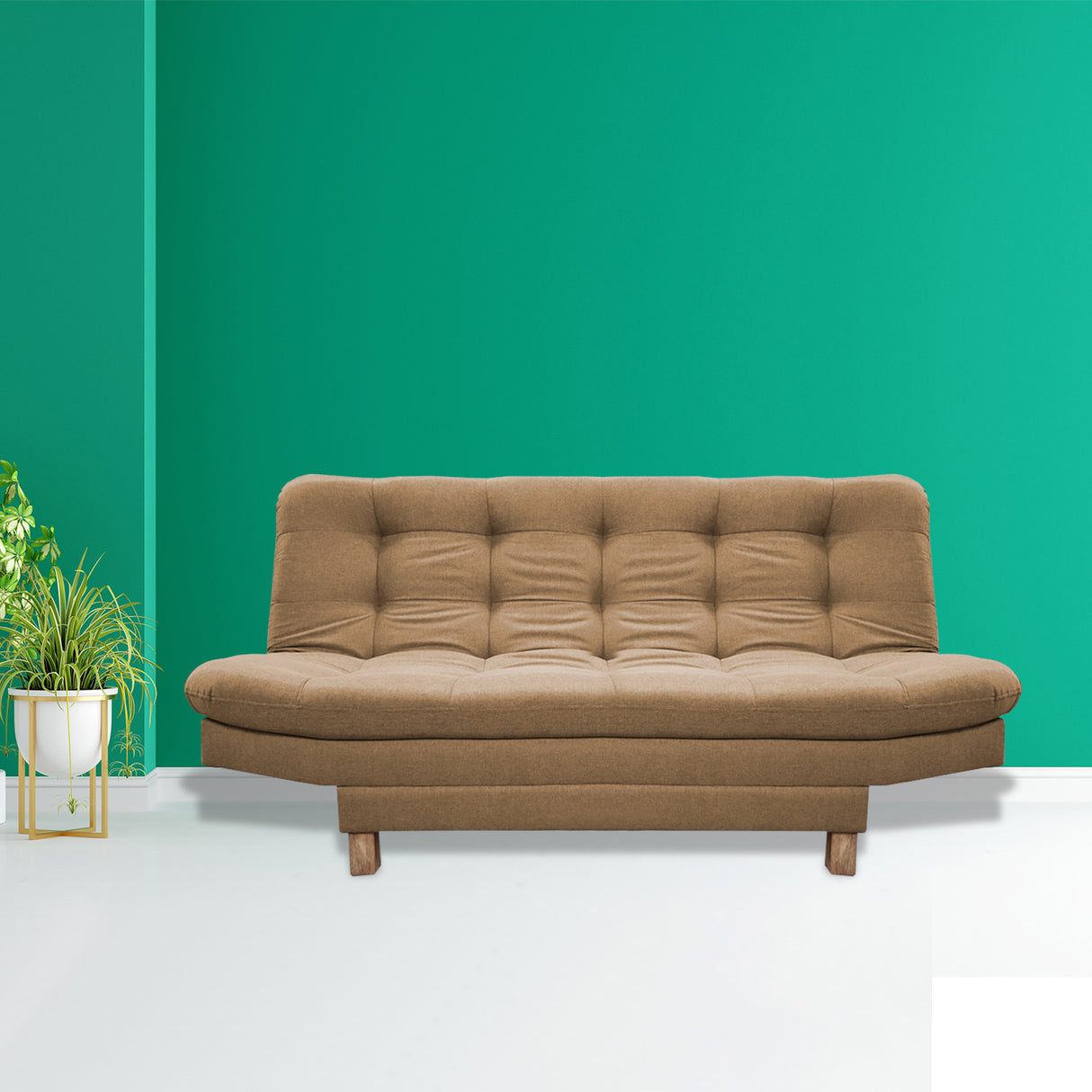 Sofacama Widmer Camel 185x90cm de Tres Puestos Reclinable - Sofas y Poltronas | Bylmo