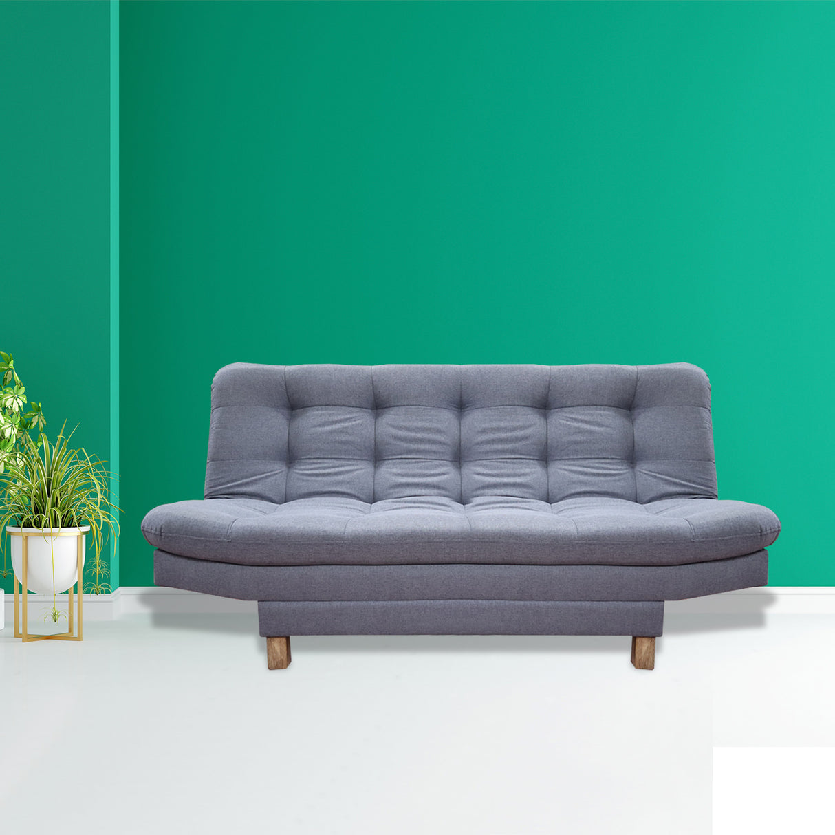 Sofacama Widmer Gris 185x90cm de Tres Puestos Reclinable - Sofas y Poltronas | Bylmo