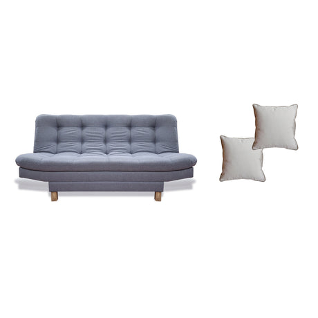 Sofacama Widmer Gris 185x90cm de Tres Puestos Reclinable - Sofas y Poltronas | Bylmo