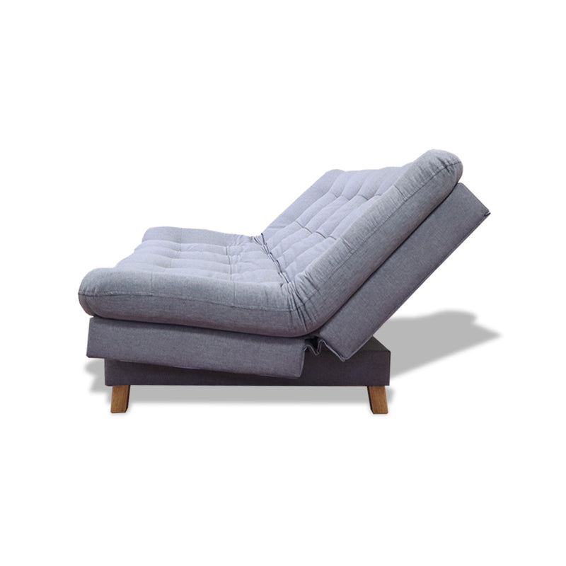 Sofacama Widmer Gris 185x90cm De Tres Puestos Reclinable