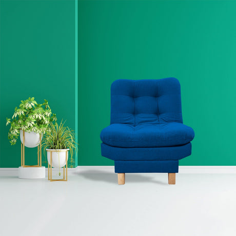 Poltrona Widmer Azul Petróleo 70x90cm de Un Puesto Reclinable - Sofas y Poltronas | Bylmo