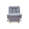 Poltrona Widmer Gris 70x90cm De Un Puesto Reclinable