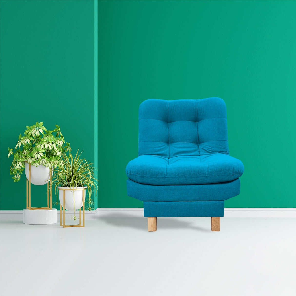 Poltrona Widmer Turquesa 70x90cm de Un Puesto Reclinable - Sofas y Poltronas | Bylmo