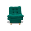 Poltrona Widmer Verde 70x90cm De Un Puesto Reclinable