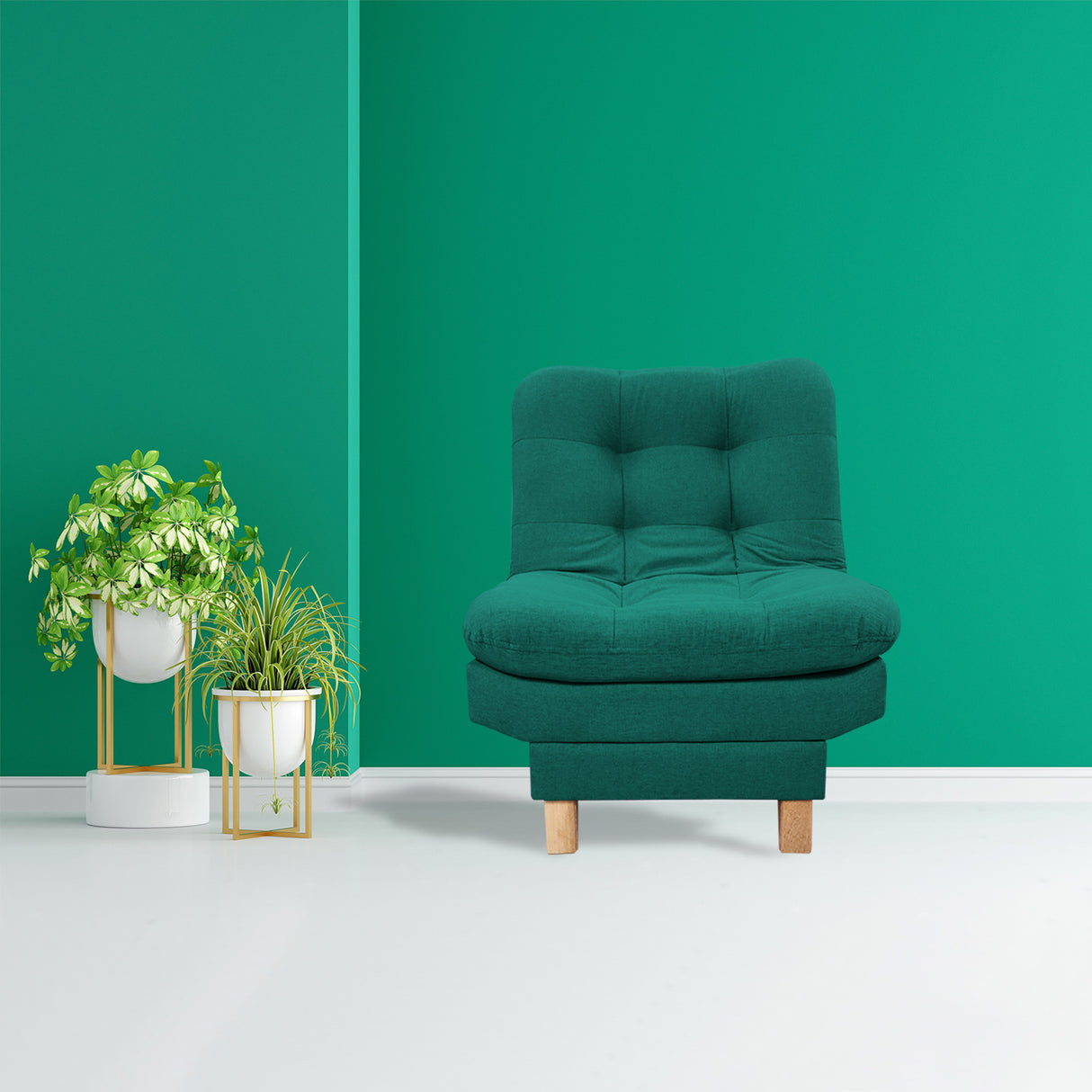 Poltrona Widmer Verde 70x90cm de Un Puesto Reclinable - Sofas y Poltronas | Bylmo