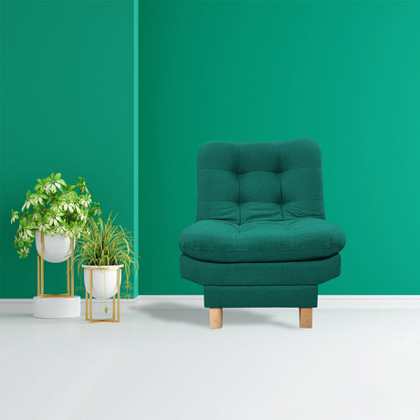 Poltrona Widmer Verde 70x90cm de Un Puesto Reclinable - Sofas y Poltronas | Bylmo
