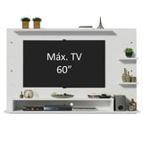 Panel de TV Alfa Blanco 180x135cm Para TV Hasta 60 Pulgadas - Muebles de TV | Bylmo