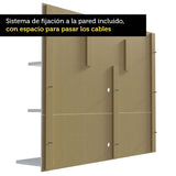 Panel de TV Alfa Blanco 180x135cm Para TV Hasta 60 Pulgadas - Muebles de TV | Bylmo