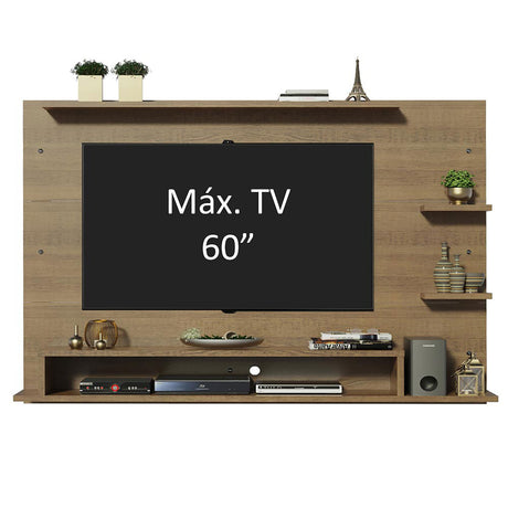 Panel de TV Alfa Marron 180x135cm Para TV Hasta 60 Pulgadas - Muebles de TV | Bylmo