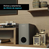 Panel de TV Alfa Marron 180x135cm Para TV Hasta 60 Pulgadas - Muebles de TV | Bylmo