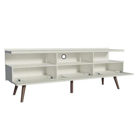 Rack de TV Londres Blanco 160x58cm Para TV Hasta 65 Pulgadas - Muebles de TV | Bylmo