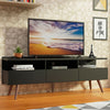 Rack De Tv Londres Negro 160x58cm Para Tv Hasta 65 Pulgadas