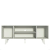 Rack De Tv Copenhague Blanco 136x54cm Para Tv Hasta 55 Pulgadas