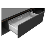 Rack de TV Reims Negro 180x50cm Para TV Hasta 75 Pulgadas - Muebles de TV | Bylmo