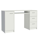 Mesa de Computador Alaska Blanco 136x77cm con Tres Cajones - Escritorios | Bylmo