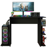 Escritorio Gamer Alaska P Negro 114x75cm Sin Cajones - Escritorios | Bylmo