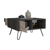 Mesa de Centro Borealis Carbón y Ceniza 70x43cm Rectangular - Mesas de Centro | Bylmo