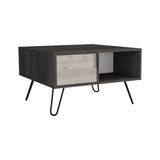 Mesa de Centro Borealis Carbón y Ceniza 70x43cm Rectangular - Mesas de Centro | Bylmo