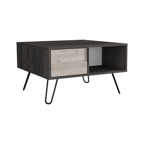 Mesa de Centro Borealis Carbón y Ceniza 70x43cm Rectangular - Mesas de Centro | Bylmo