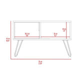 Mesa de Centro Borealis Carbón y Ceniza 70x43cm Rectangular - Mesas de Centro | Bylmo