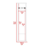 Mueble Organizador Bali Wengue 16.6x71cm Flotante - Muebles para Baño | Bylmo