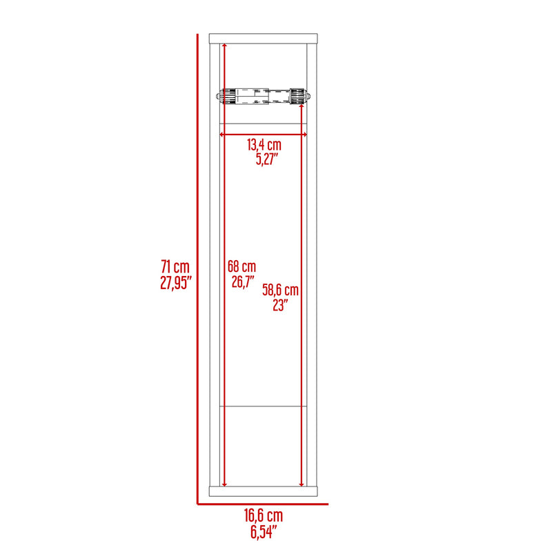 Mueble Organizador Bali Wengue 16.6x71cm Flotante