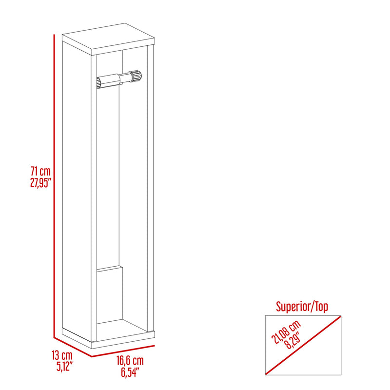 Mueble Organizador Bali Wengue 16.6x71cm Flotante