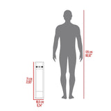 Mueble Organizador Bali Wengue 16.6x71cm Flotante - Muebles para Baño | Bylmo