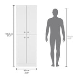 Alacena Lynch Blanco 60x180.6cm de Piso - Alacenas y Muebles Microondas | Bylmo